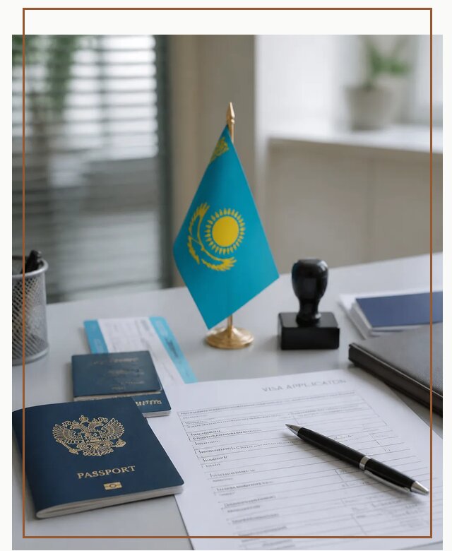 Оформление визы в Казахстан для поездки и работы в Югорске