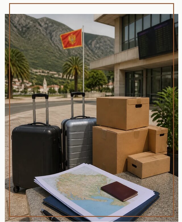 Полное сопровождение переезда в Черногорию в Югорске
