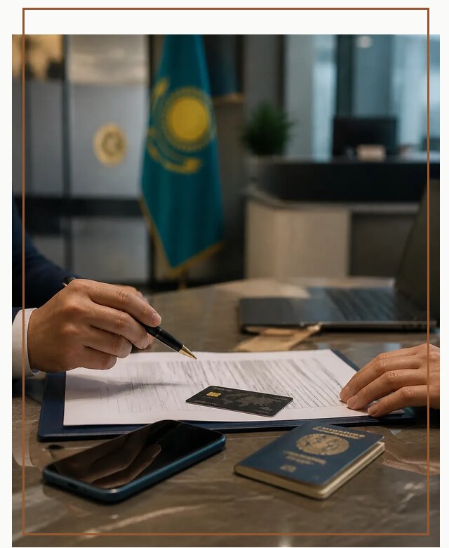 Открытие счета и банковской карты в Казахстане в Югорске